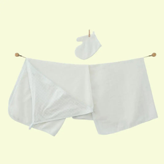 Andywawa 3 Pieces Set Towel Muslin Set Chic - Blue AndyWawa