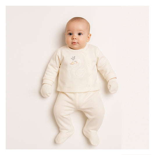Aziz Bebe Hospital Exit Set - 5 Pieces - White
