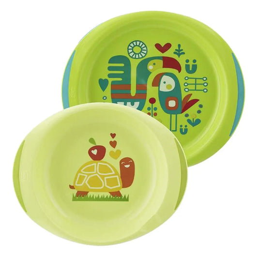 Chicco Dish Set +12 months - Green Chicco