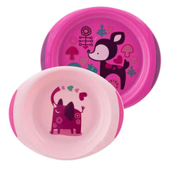 Chicco Dish Set +12 months - Pink Chicco