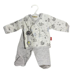 Cocopoco Hospital Exit for Newborns - Clothing Set of 5 - Grey Cocopoco