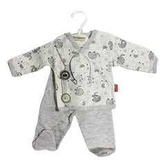 Cocopoco Hospital Exit for Newborns - Clothing Set of 5 - Grey Cocopoco