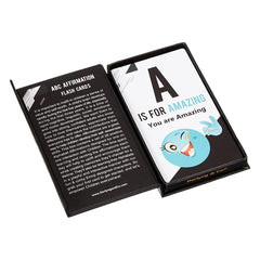 Darlyng & Co Modern Alphabet Affirmation Flash Cards with Playful Emojis