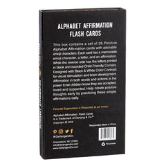 Darlyng & Co Modern Alphabet Affirmation Flash Cards with Playful Emojis Darlyng & Co