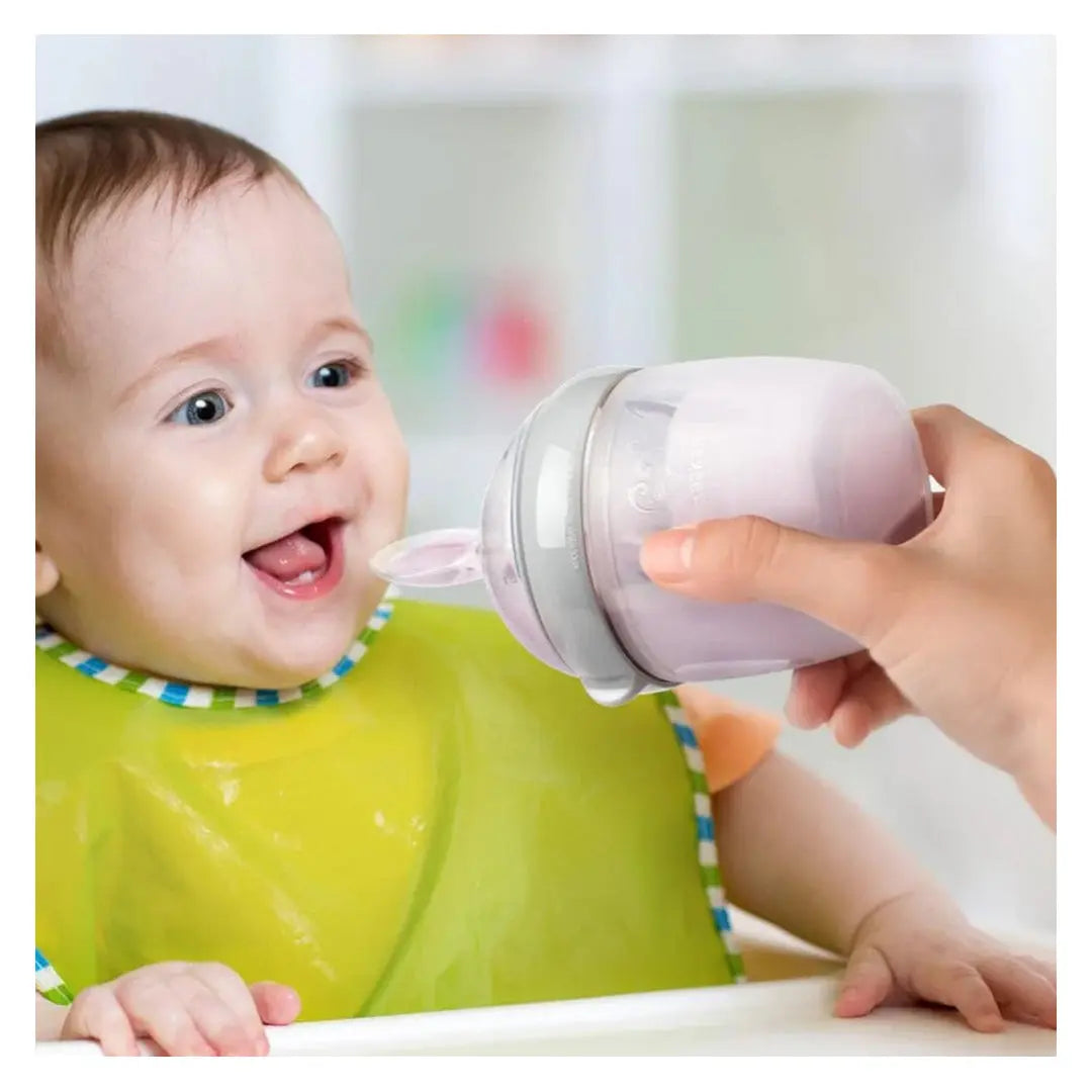 Haakaa Silicone Feeding Spoon Bottle Grey - 160ml Haakaa