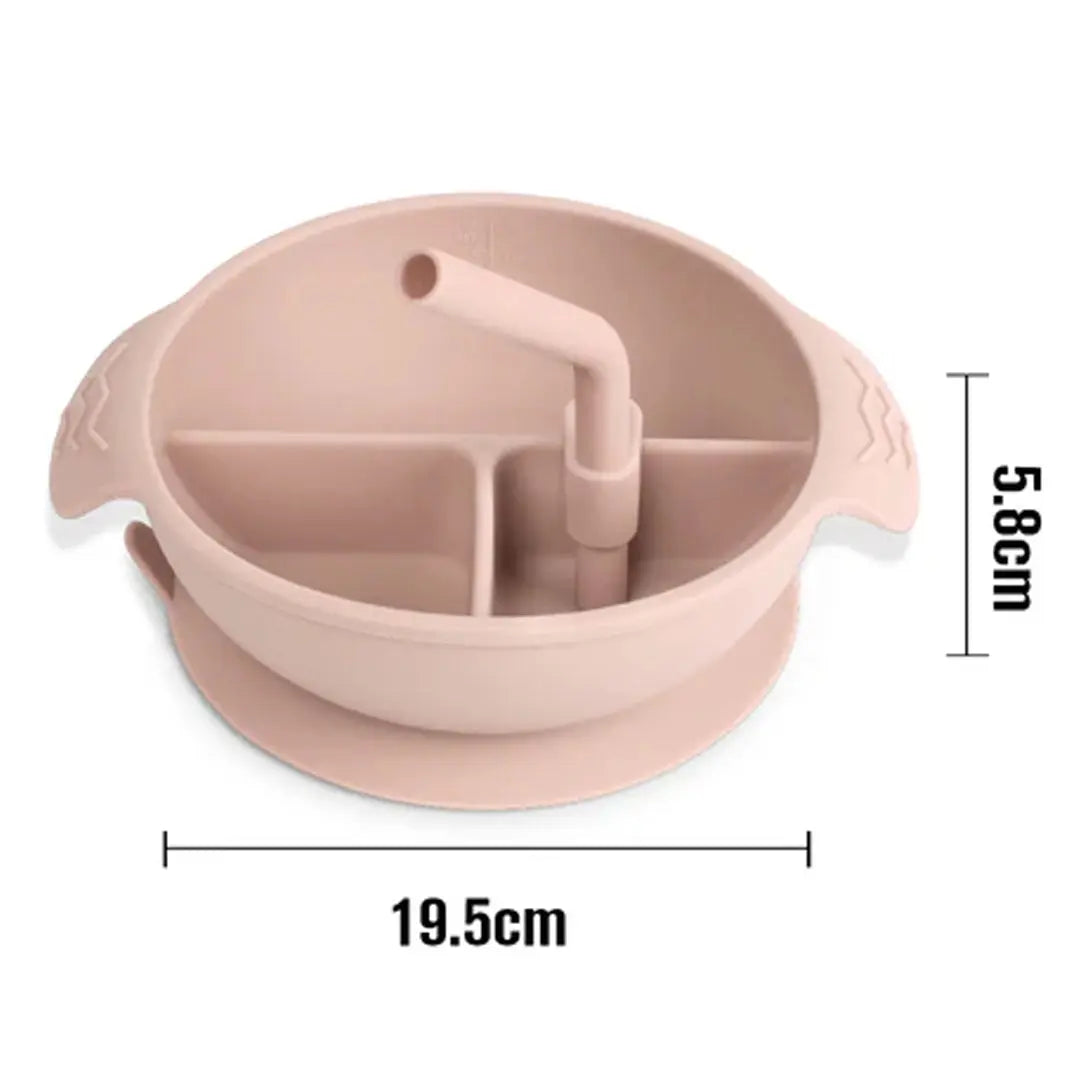 Haakaa Silicone Divided Suction Bowl - Rust Haakaa