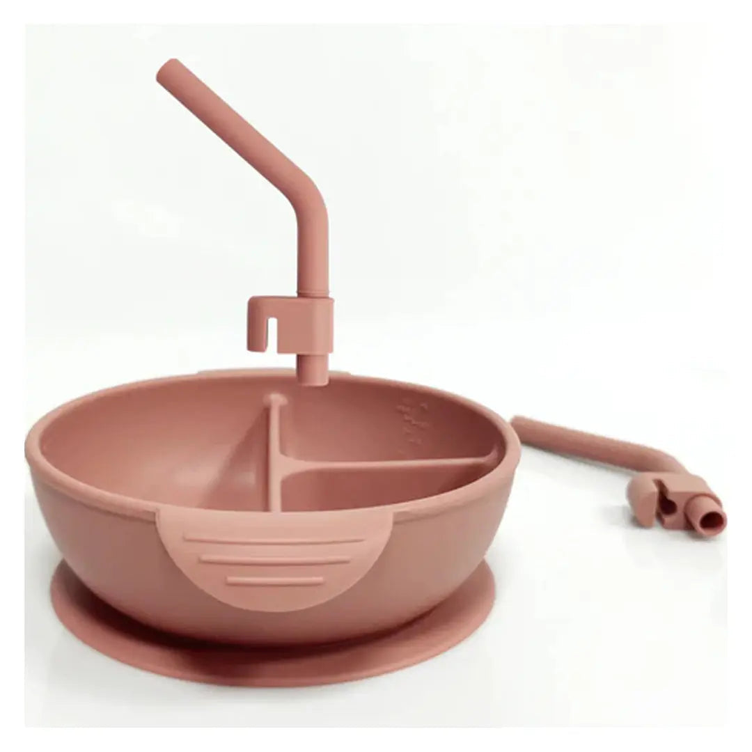 Haakaa Silicone Divided Suction Bowl - Rust Haakaa
