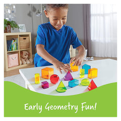 Learning Resources - View-Thru Colourful Geometric Shapes  :(6 years +)