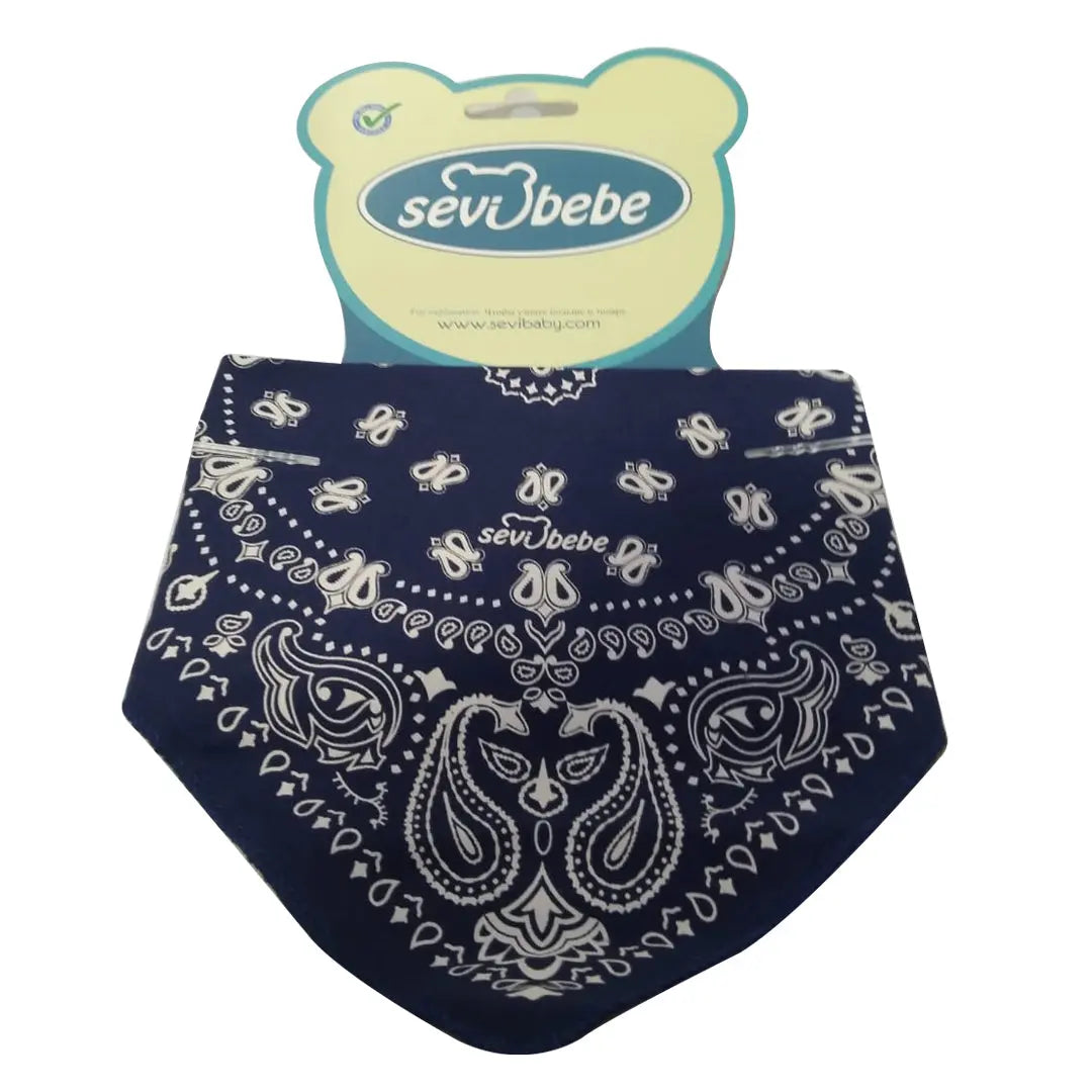 Sevi Bebe Scarf Bib - Navy Banda Blue Sevi Bebe