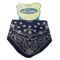 Sevi Bebe Scarf Bib - Navy Banda Blue Sevi Bebe