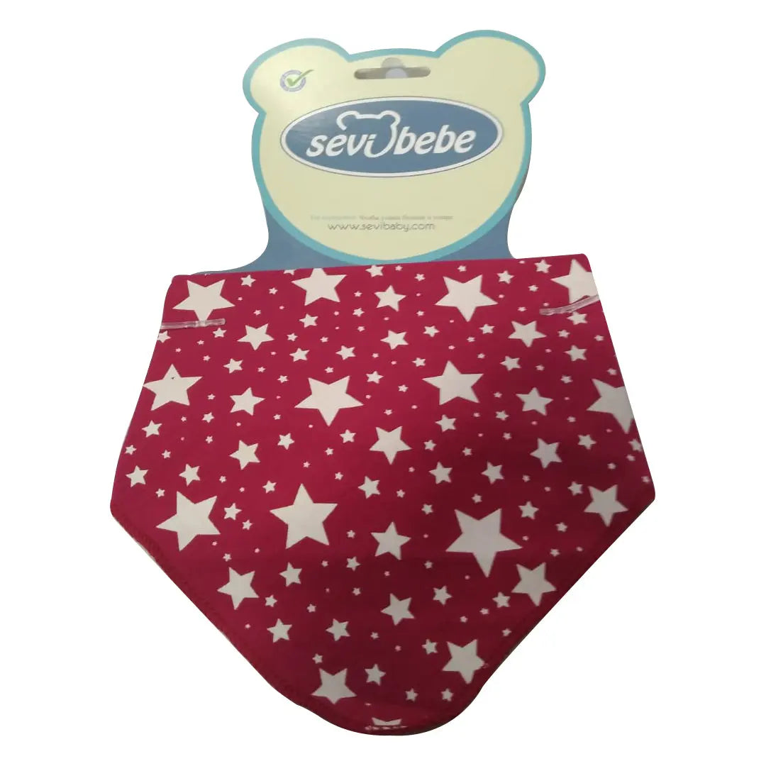 Sevi Bebe Scarf Bib - Red Stars Sevi Bebe