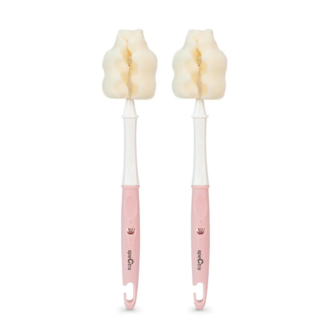 Spectra Sponge Feeding Bottle Brush Set (Long Type) - Pack of 2 Spectra