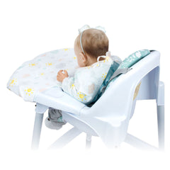 Sevi Bebe High Chair Cover With Disposable Sleeved Bib - Pack of 5 - Clouds