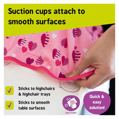 Tidy Tot Cover and Catch Bib - Pink