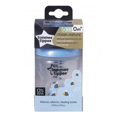 Tommee Tippee Closer to Nature Easi-Vent Decorative Blue Bottle Feeding, ( 260Ml ) Pack of 1 Tommee Tippee