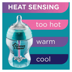 Tommee Tippee Advanced Anti Colic Heat Sensing Feeding Bottle, (260ml) - Purple Tommee Tippee