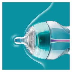 Tommee Tippee Advanced Anti Colic Heat Sensing Feeding Bottle, (260ml) - Purple