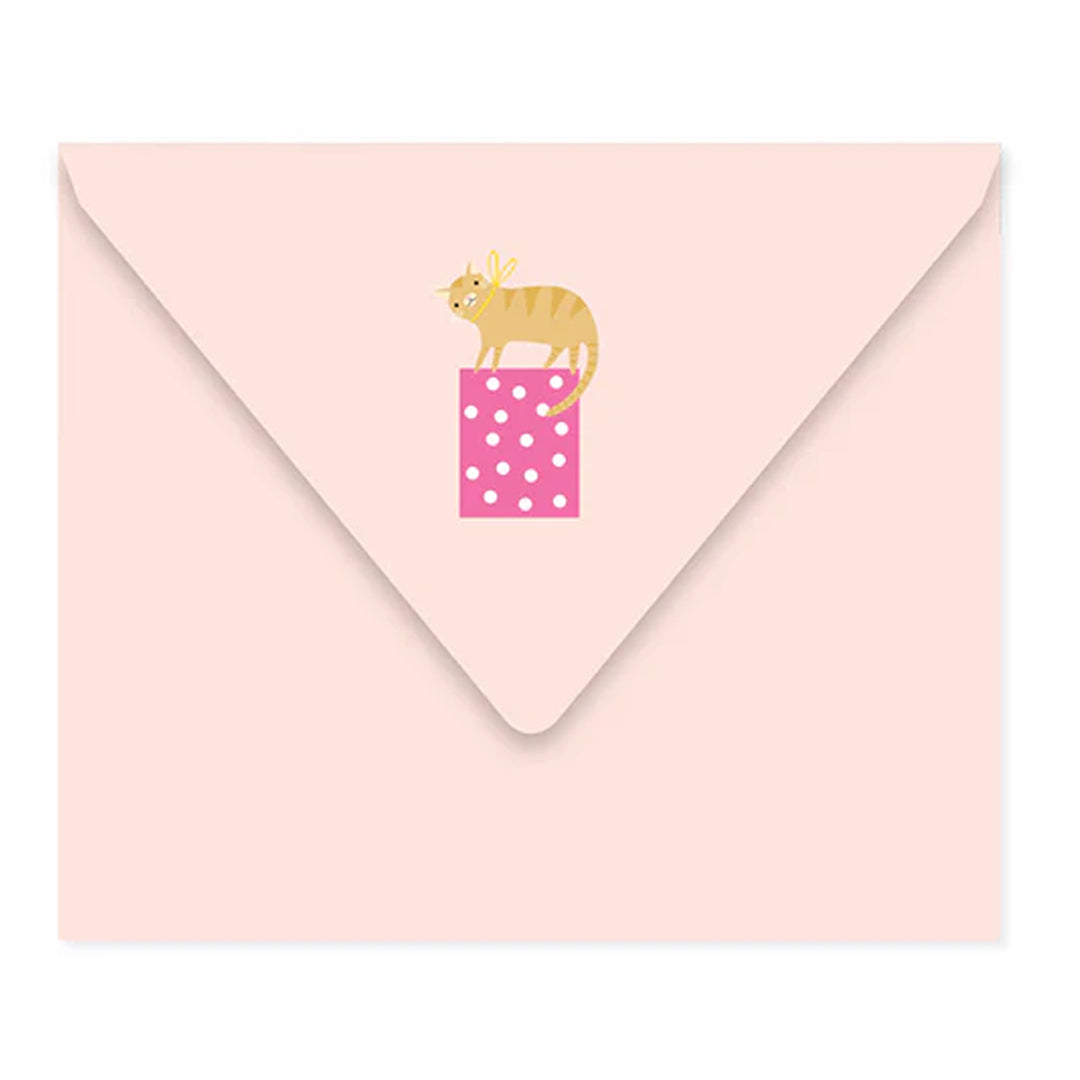 Pop Up 3D Birthday Card Cat Party Up With Paper