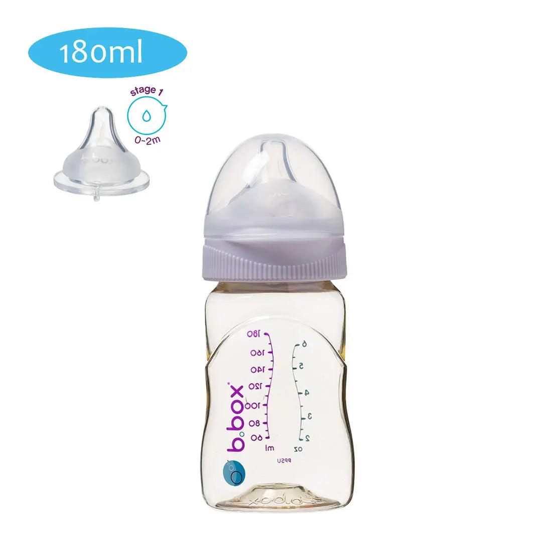 B.Box PPSU Baby Bottle Peony - 180ml B.Box