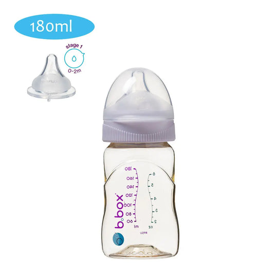 B.Box PPSU Baby Bottle Peony - 180ml B.Box