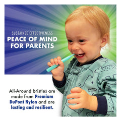 Baby Buddy Brilliant Baby Toothbrush - Mint - (من 4 إلى 24 شهرًا)