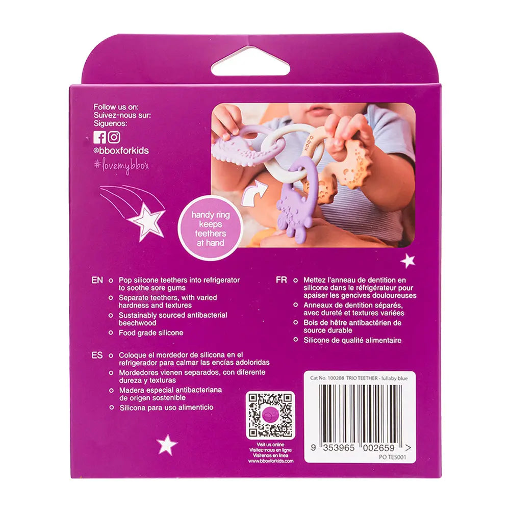 B.Box Trio Teether - Lullaby Blue B.Box