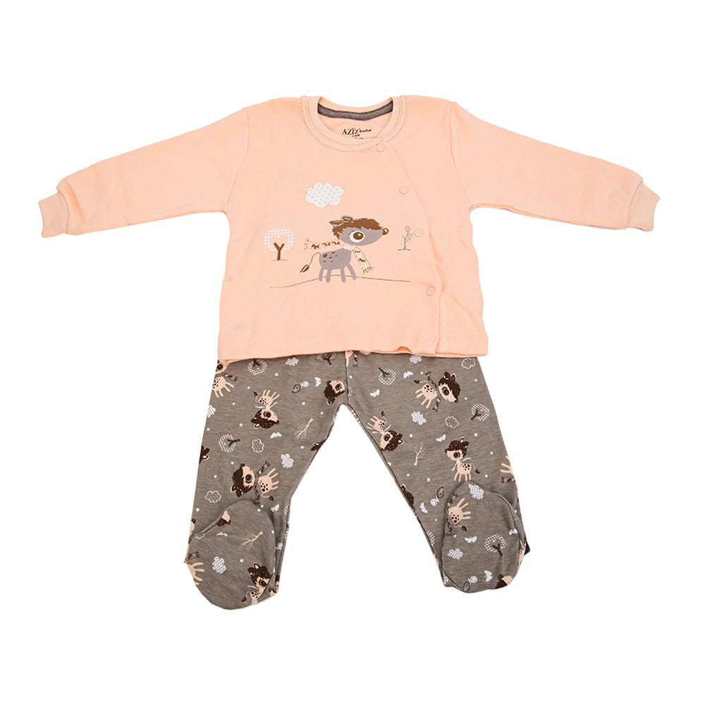 Aziz Bebe Baby Double Set - Salmon Aziz Bebe
