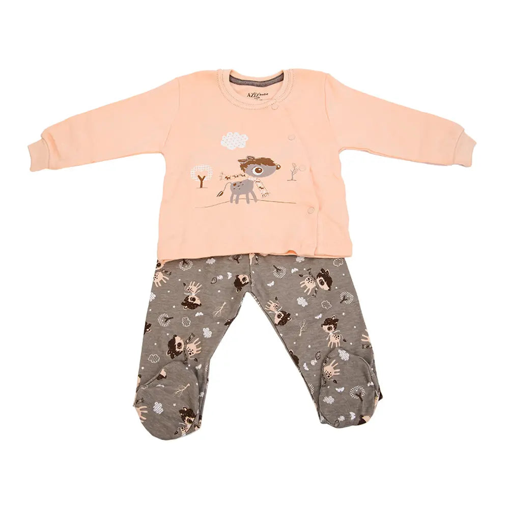 Aziz Bebe Baby Double Set - Salmon Aziz Bebe