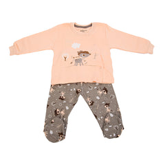 Aziz Bebe Baby Double Set - Salmon Aziz Bebe