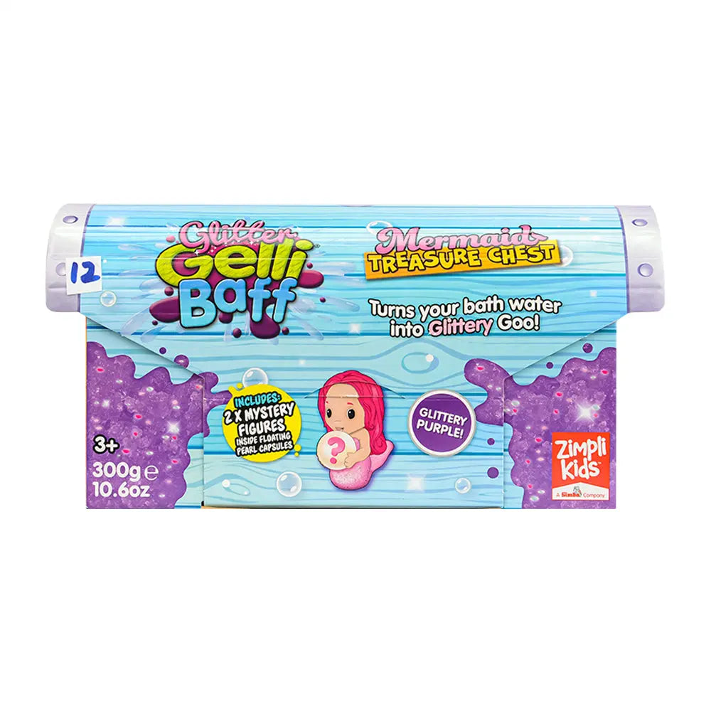 Zimpli Kids Glitter Gelli Baff - Mermaid Treasure Chest - Purple Zimpli Kids