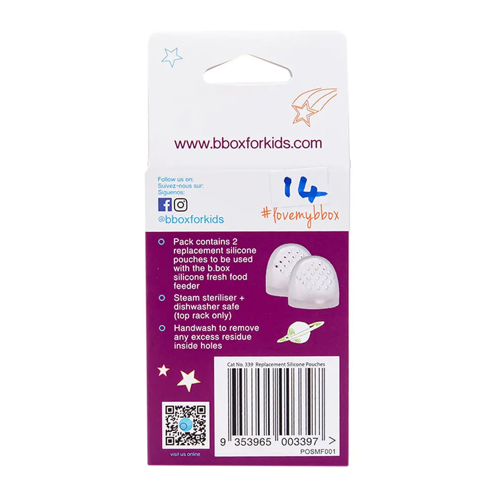 B.Box Silicone Fresh Food Feeder Replacement - Pack of 2 B.Box
