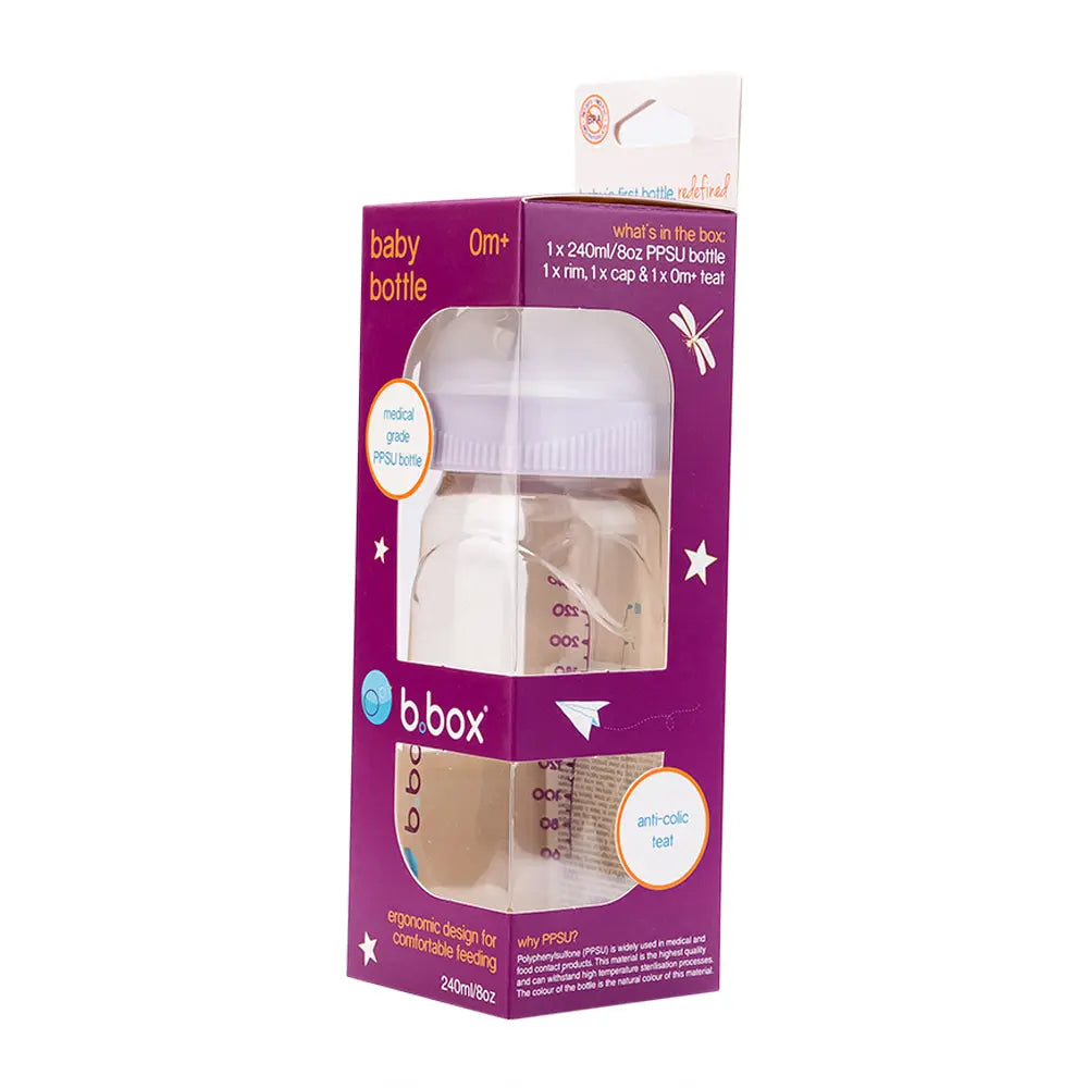 B.Box PPSU Baby Bottle Peony - 240ml B.Box