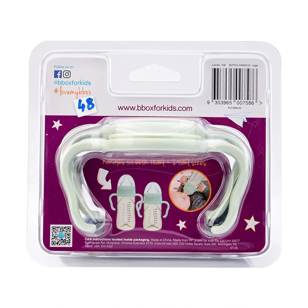 B.Box Baby Bottle Handles - Sage B.Box
