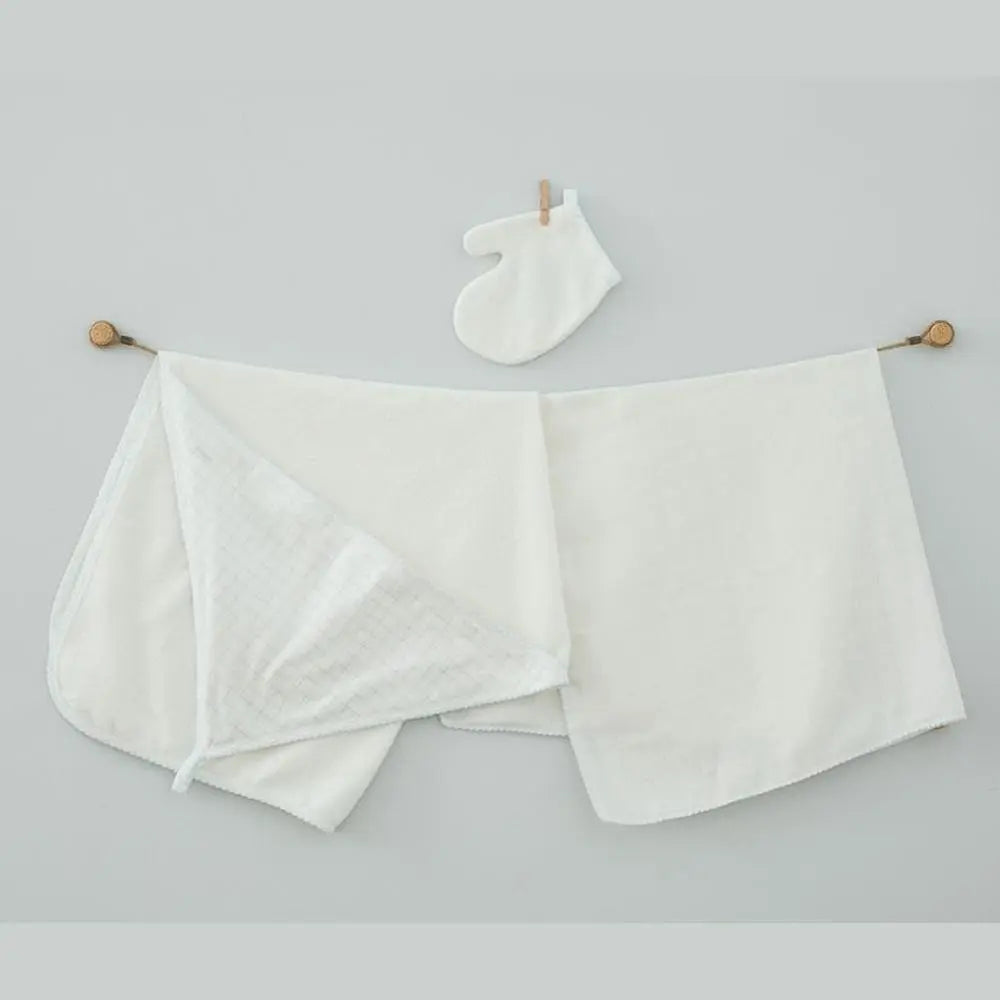 Andywawa 3 Pieces Set Towel Muslin Set Chic - Blue AndyWawa