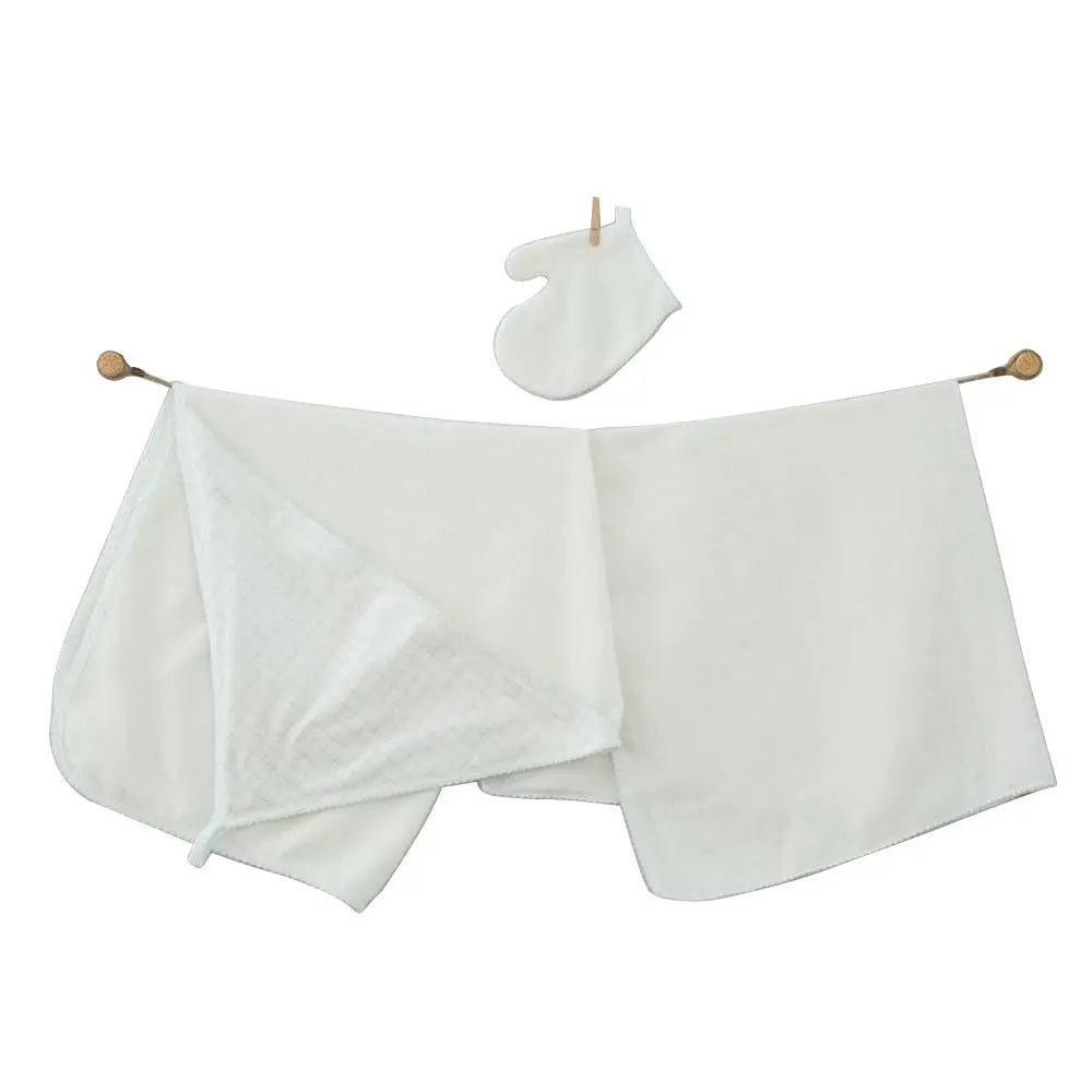 Andywawa 3 Pieces Set Towel Muslin Set Chic - Blue AndyWawa