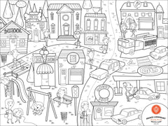 Prince Lionheart Colour & Draw Placemat - City