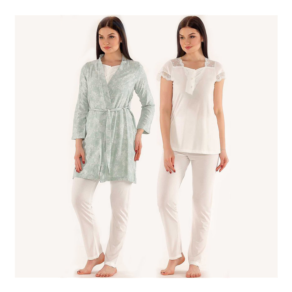 Tuba Floral Green Maternity Pyjamas Set Tuba