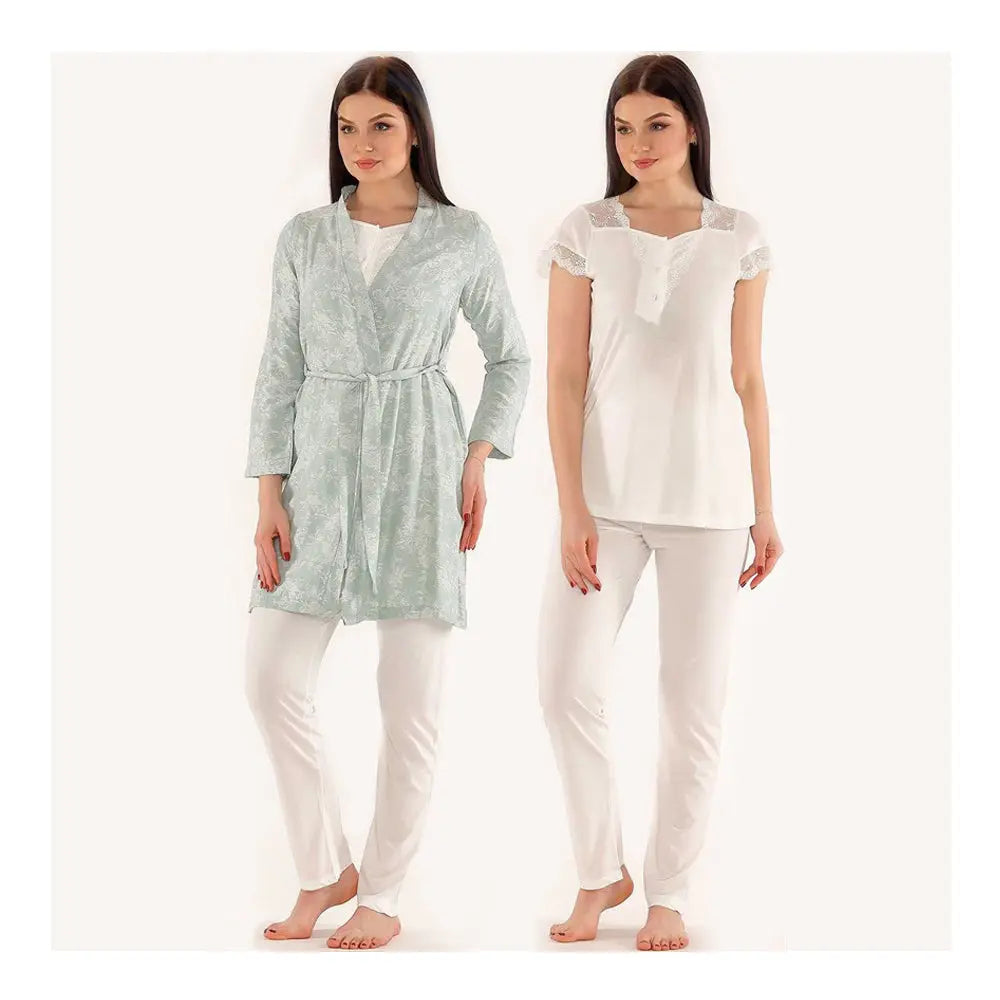 Tuba Floral Green Maternity Pyjamas Set Tuba