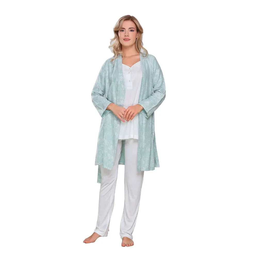 Tuba Floral Green Maternity Pyjamas Set Tuba