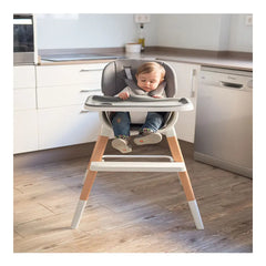 Olmitos Wooden Highchair - Dark Grey Olmitos