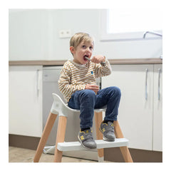 Olmitos Wooden Highchair - Dark Grey Olmitos