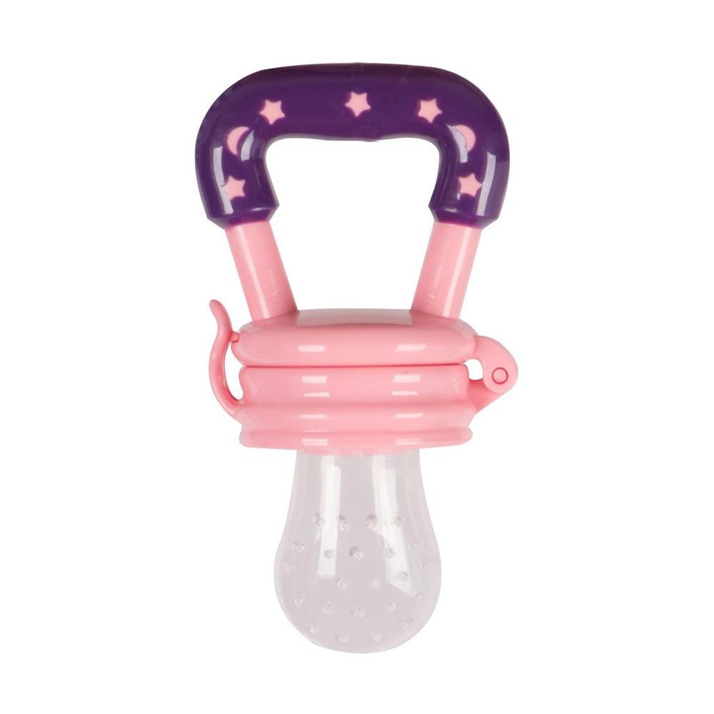 Sevi Bebe Silicone Fresh Food Feeder & Teether - Pink Sevi Bebe
