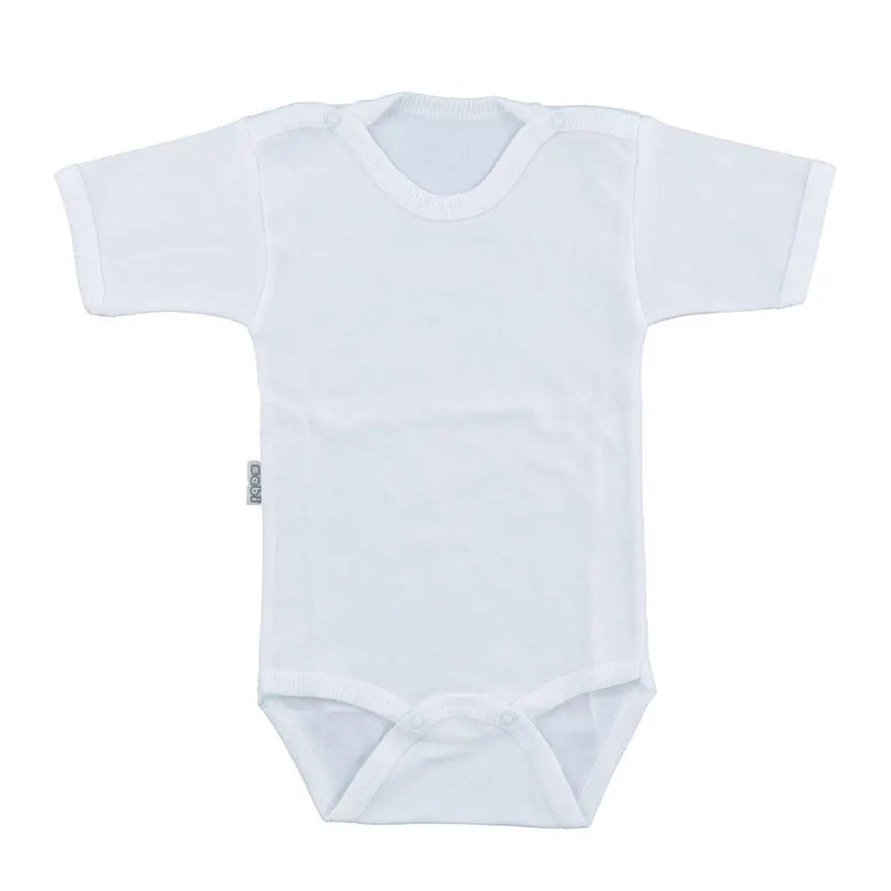 SEBI Half Sleeve Baby Bodysuit - White SEBI