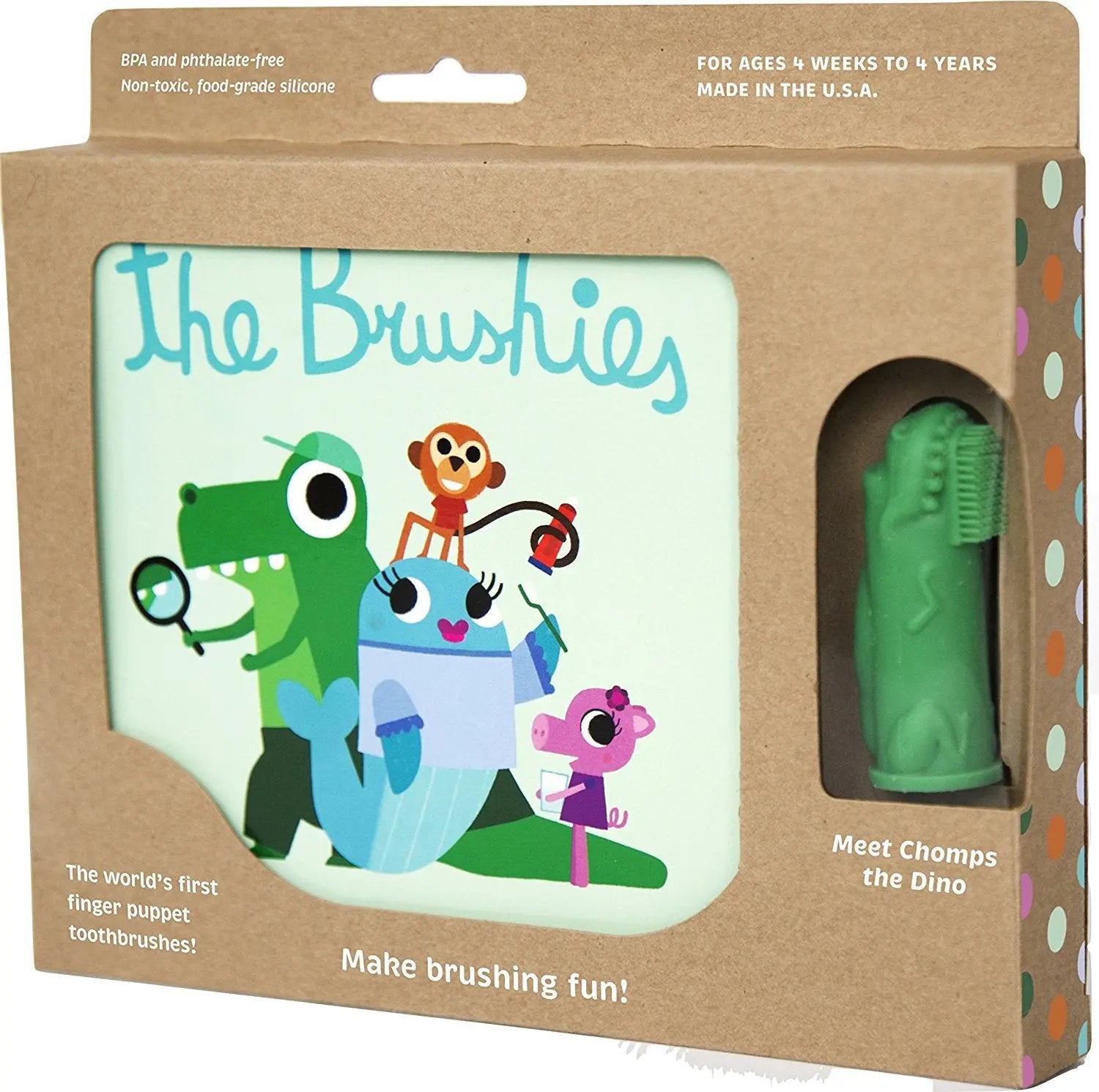 The Brushies Chomps the Dino and the Brushies Storybook, toothbrush The Brushies