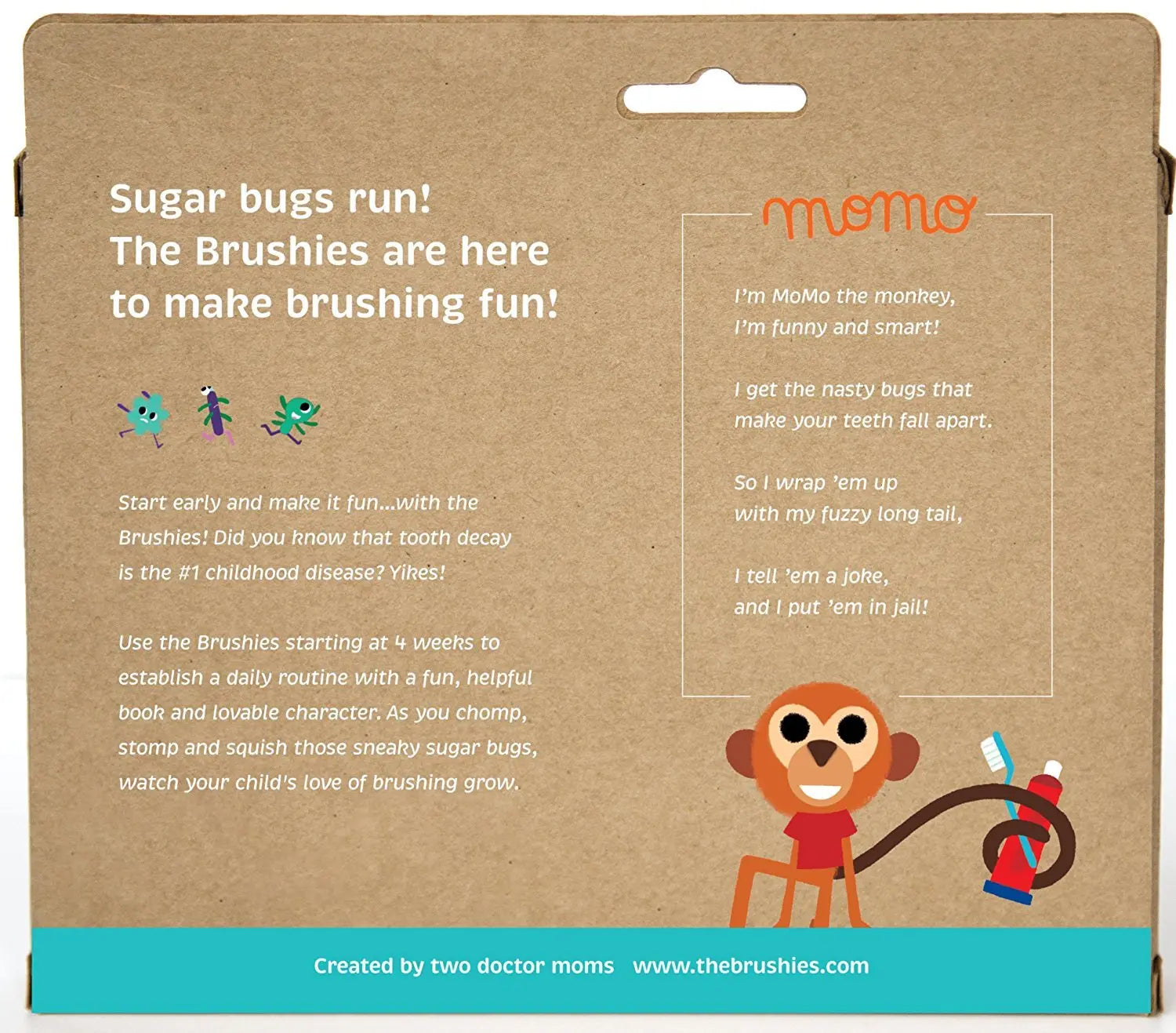 The Brushies Momo the Monkey and the Brushies Storybook - Toothbrush The Brushies