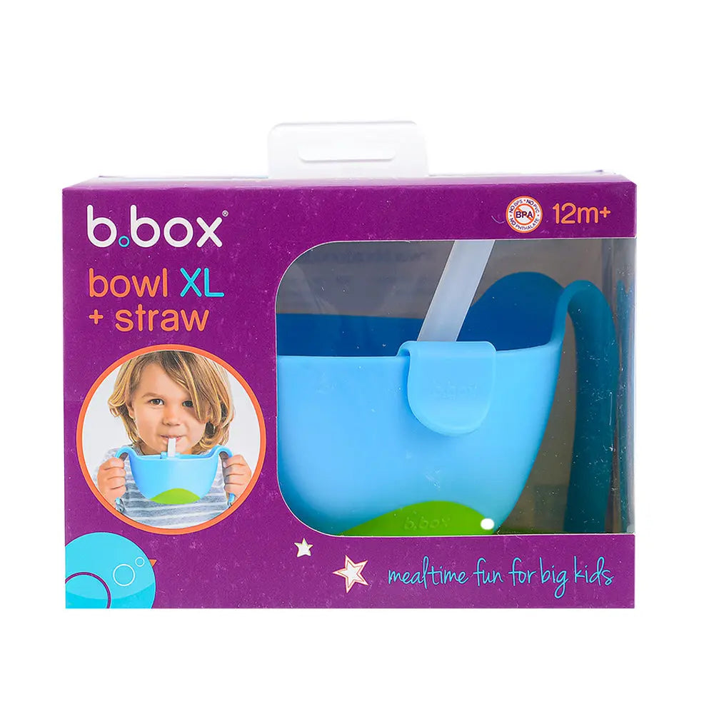 B.Box Bowl and Straw XL - Ocean Breeze B.Box
