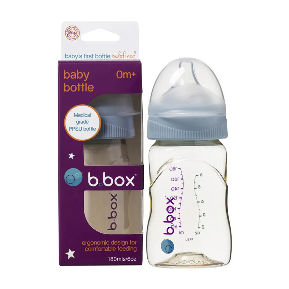 B.Box PPSU Baby Bottle Lullaby Blue - 180ml B.Box