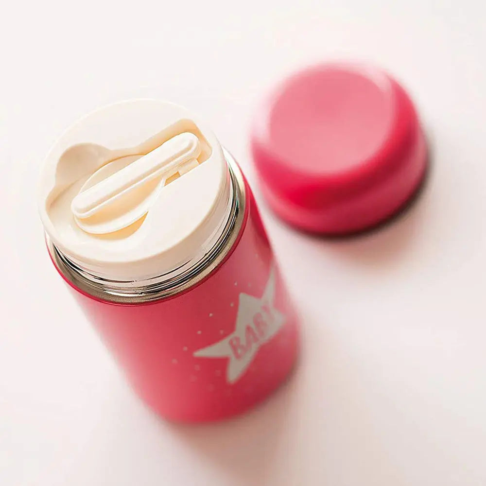 Olmitos Baby Food Container + Spoon - Pink Olmitos