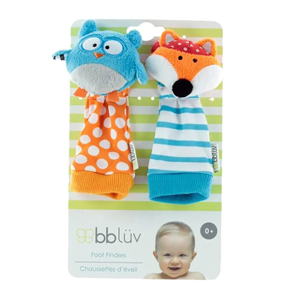 BBluv Foot Finders - Owl and Fox ( 0+ Months) BBLuv