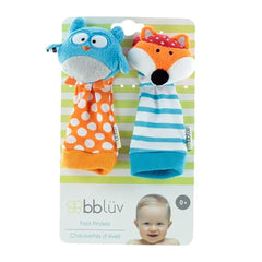 BBluv Foot Finders - Owl and Fox ( 0+ Months) BBLuv
